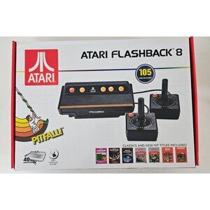Atari Flashback 8 40th Anniversary Retro W/ Wired Controllers & 105 Video Games